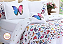 Edredom Queen Size Kit C/04 Peças Borboletas Estampa Digital Dupla Face Micropercal - Imagem 2