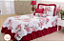 Cobreleito Colcha Solteiro Babados Decorativos Com 04 Peças  Com Porta Travesseiro e Capas de Almofada - Imagem 5