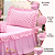 Kit 3 Pçs Cobre Leito Colcha Solteiro Infantil e Juvenil Princesa com Babados e Capa de Almofada - Imagem 2