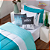 Kit 5 Pçs Edredom Solteiro Colorful Linho e Hipercal 400 Fios - Imagem 14