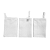 Kit 3  Fralda Pano de Boca Babete Bebê Malha Liso com Viés e Prendedor de Chupeta 30x30cm 100% Algodão - Imagem 3