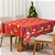 Kit Toalha de Mesa Natal 4 Lugares 9 Pçs C/Guardanapos e Anéis - Imagem 9
