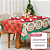 Kit Toalha de Mesa Natal 4 Lugares 9 Pçs C/Guardanapos e Anéis - Imagem 12