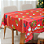 Kit Toalha de Mesa Natal 6 Lugares 13 Pçs C/Guardanapos e Anéis - Imagem 12