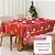 Kit Toalha de Mesa Natal 8 Lugares 17 Pçs C/Guardanapos e Anéis - Imagem 17