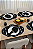 Kit 12 Pçs 6 Lugares Mesa Posta Sousplat Jogo Americano Churrasco Bordado - Imagem 2