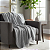 Xale Manta para Sofá Grid Jacquard 2,10m x 1,35m com Franja - Imagem 6