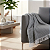Xale Manta para Sofá Grid Jacquard 2,10m x 1,35m com Franja - Imagem 8