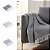 Xale Manta para Sofá Grid Jacquard 2,10m x 1,35m com Franja - Imagem 1