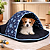 Cama Iglu e Toca e Saco de Dormir Pet Porte Pequeno e Médio 2 em 1 Téo Impermeável - Imagem 2