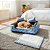 Cama Pet Quadrada Pequena Onix + Tapete Higiênico Impermeável 4 Peças - Imagem 14