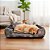 Cama para Pets Cachorro e Gato Extra Grande Quadrada 70x70x15 Impermeável c/3 Pçs - Imagem 4