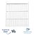 Grade Prateleira Fricon Slim VRF284 + 4 Suportes - Imagem 1