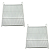 Kit 2 Grades Prateleiras Para Metalfrio Vf55 Vf56 G148 - Imagem 1