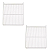 Kit 2 Grades Prateleiras Para Metalfrio Vb18/28/vn25/28 - Imagem 1