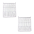 Kit 2 Grades Prateleiras Fricon Slim Vrf 284 - Imagem 1