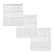 Kit 3 Grades Prateleiras Fricon Slim Vrf 284 - Imagem 1