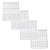 Kit 4 Grades Prateleiras Fricon Slim Vrf 284 - Imagem 1