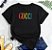T-shirt GUCCI COLORS  - Preto - Imagem 1