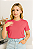 T-shirt BASICA ROSA HOT PINK - Imagem 1