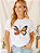 T-shirt BORBOFLOWERS - BRANCO - Imagem 1