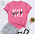 T-shirt NEVER GIPE UP - ROSA HP - Imagem 1