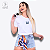 T-SHIRT BORBOLETA AZUL - BRANCO - Imagem 2