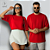 OVERSIZED UNISSEX VERMELHO BASICO - Imagem 1