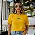T-SHIRT BANDEIRA BORDADA - AMARELO - Imagem 1
