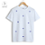 T-SHIRT BORBOLETAS AZUIS - BRANCO - Imagem 2