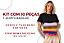 Kit 10 T-Shirts Feminina Básicas Variadas - Imagem 1
