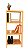 Estante Multiuso com 4 Prateleiras de Madeira Pinus 100 x 40 x 40cm - Imagem 3