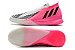 Chuteira Adidas Predator Edge.1 IC Futsal - Branco e Rosa - Imagem 4