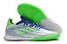 Chuteira Adidas X SpeedFlow .1 IC Futsal - Cinza/Verde/Azul - Imagem 1