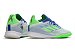Chuteira Adidas X SpeedFlow .1 IC Futsal - Cinza/Verde/Azul - Imagem 3