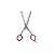 Tesoura Vertix Red Circle Desbaste Duplo 6″ - Imagem 2