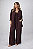 Conjunto Anna - Chemise + pantalona Café - Imagem 1