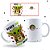 Caneca porcelana " Yoda ama Café" - Imagem 1