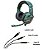 Fone Headset Gamer com Led Rgb 2 P2 3.5mm Lehmox Verde - GT-F11 - Imagem 2