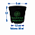 Kit 50 Vasos Pote 6 - Cor Preta - Imagem 1