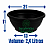 Kit 25 Vasos cuia 21 - Cor Preta - Imagem 1
