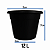 Kit 25 Vasos Pote 30 - Cor Preta - Imagem 1