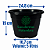 Kit 100 Vasos Pote 25 - Cor Preta - Imagem 1