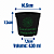 Kit 300 Vasos Pote 11 - REFORÇADO Cor Preta - Imagem 1