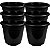 Kit Vaso Redondo 8,560 Litros Preto Reforçado pote 27 - Imagem 5