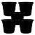Kit 25 Vasos Redondos Grande Preto 15 Litros - Imagem 6