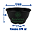 Kit 10 Vasos cuia 13 Com Haste 30 cm - REFORÇADO Cor Preta - Imagem 2