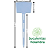 Kit 100 Unidades Plaquinha De Identificação de Plantas E-16 (16cm de altura) + Brinde 2 Canetas Permanente - Imagem 2