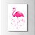 Quadro Decorativo Flamingo Aquarela - Imagem 4