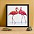 Quadro Decorativo Casal de Flamingos - Imagem 1